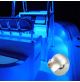 HALF MOON - SILVER CASING ALUMINUM - LED COURTESY LIGHT- 12 Volts - IP67 - 1 Watt - WK-SS1APSX - AZLED